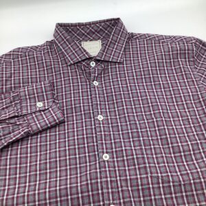 Billy Reid Mens Standard Cut Long Sleeve‎ Button Up Shirt Size Large
